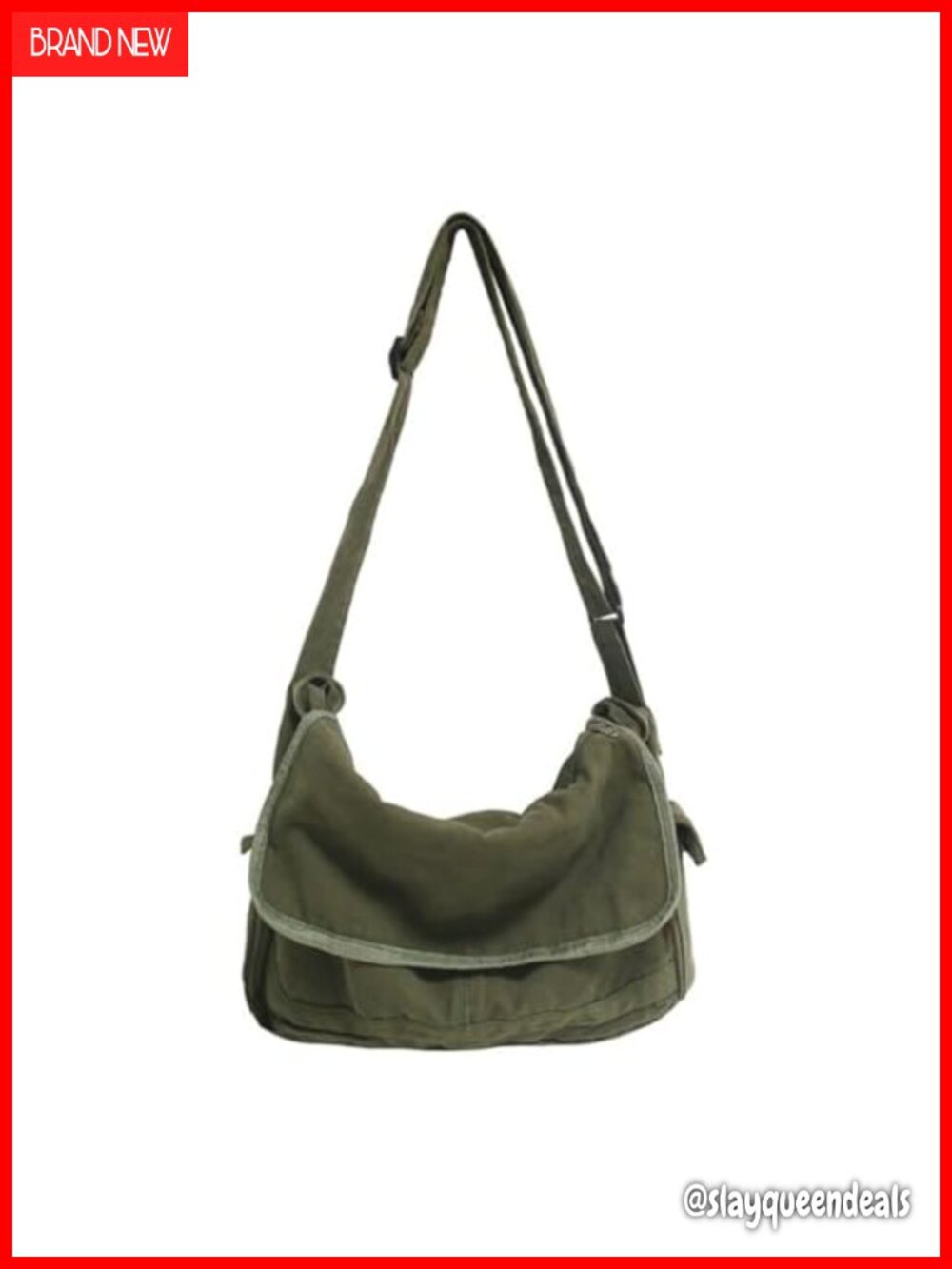 Canvas Messenger Bag Crossbody Satchel Shoulder Bag Travel Work